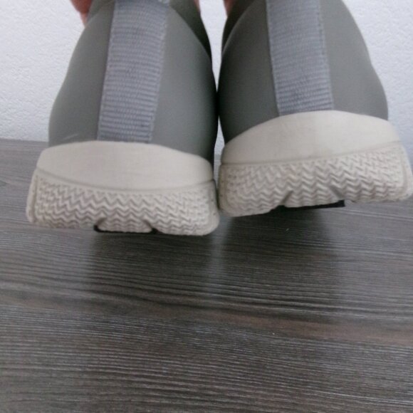 Trotters ULTIMA Slip On Sneakers Sage Grey Arch Support 8 Leather Stretch Fabric - Picture 9 of 15